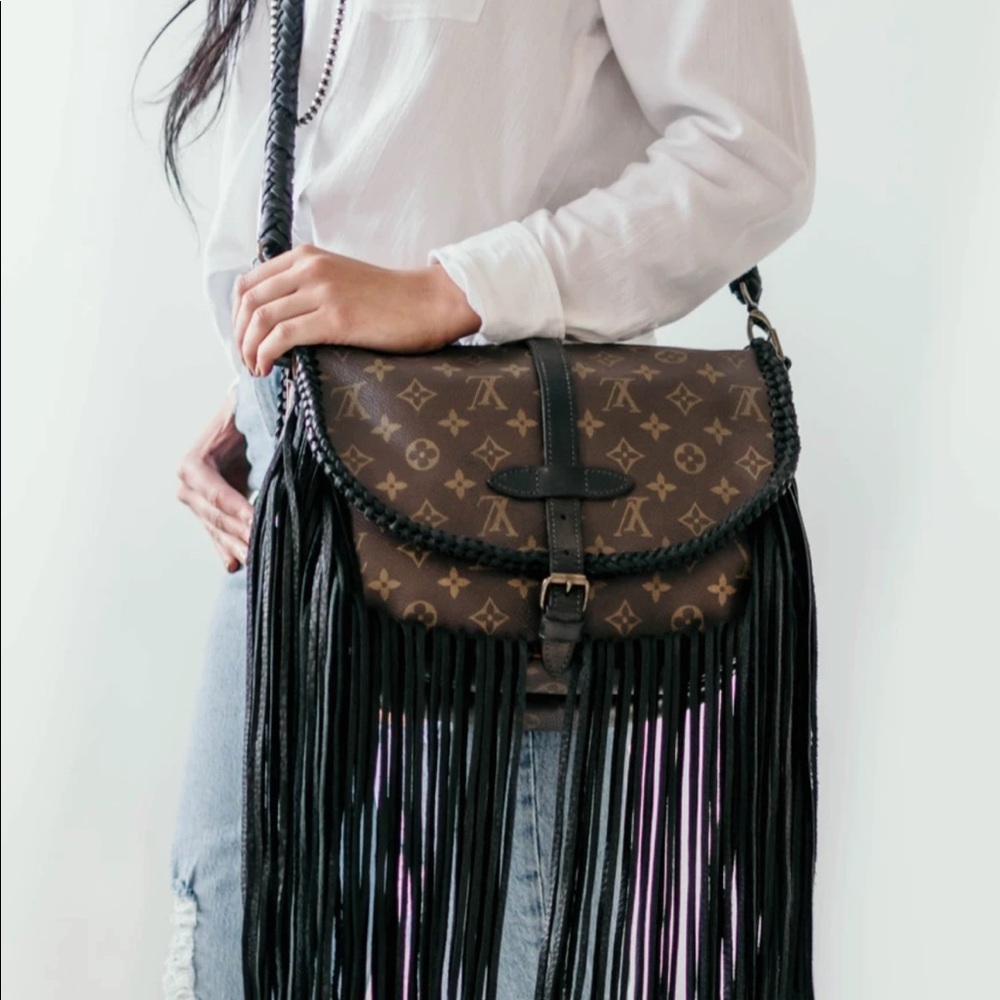 vintage boho satchel crossbody - Picture 2 of 16
